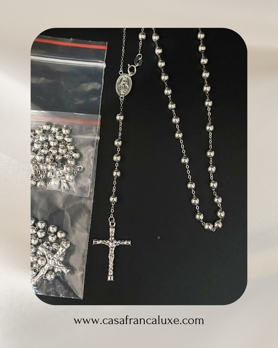 18K Rosary Necklace