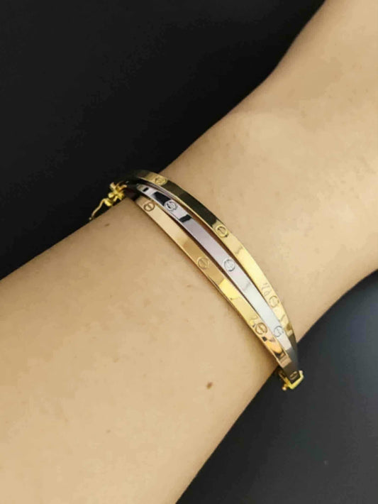 18K Layered Bangle