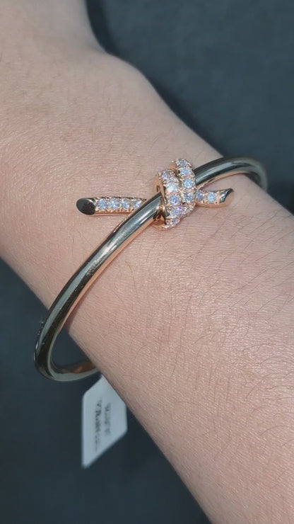 18K HK Setting Diamond Bangle