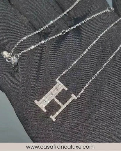 14K Initial Diamond Necklace