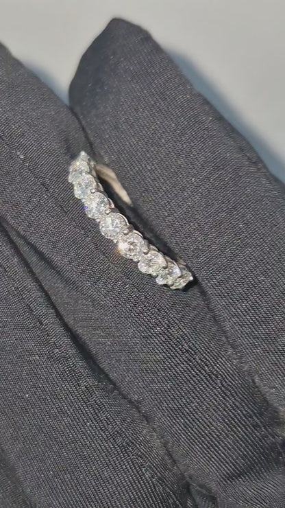 14K Half Eternity Diamond Ring