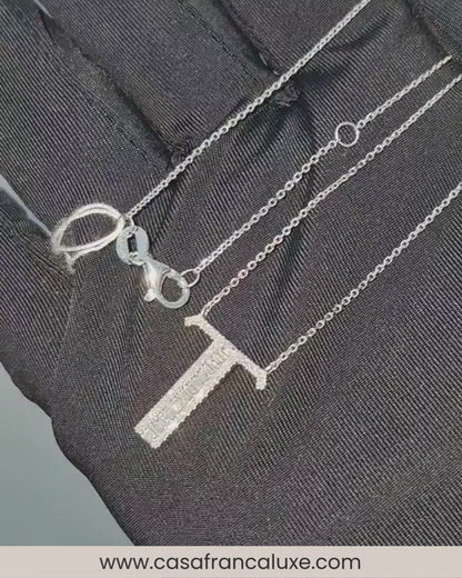 14K Initial Diamond Necklace