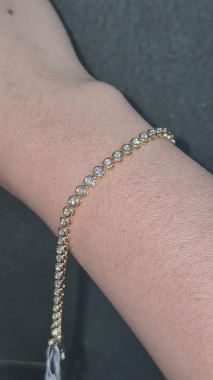 14K Diamond Tennis Bracelet