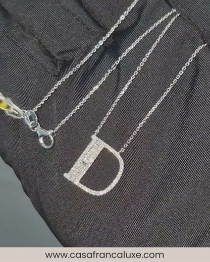 14K Initial Diamond Necklace
