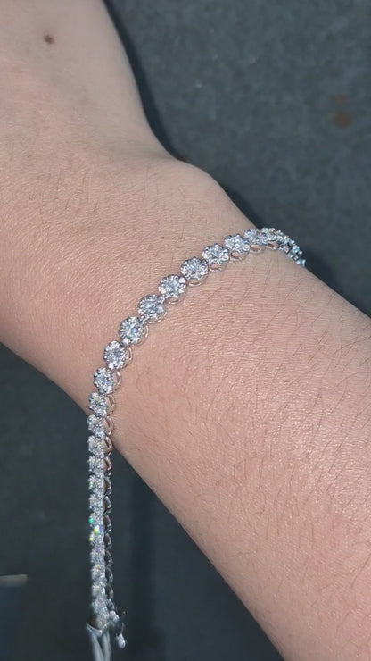 14K Diamond Tennis Bracelet
