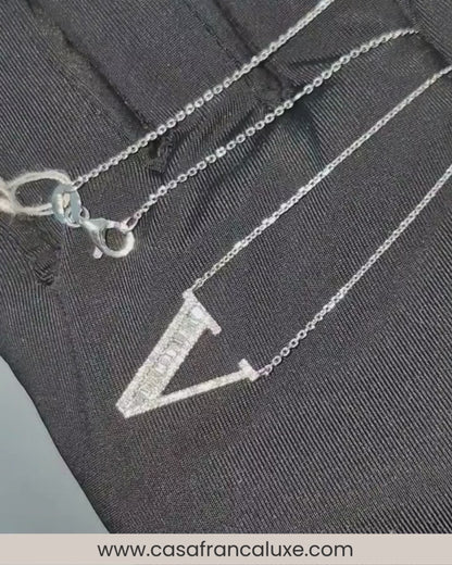 14K Initial Diamond Necklace