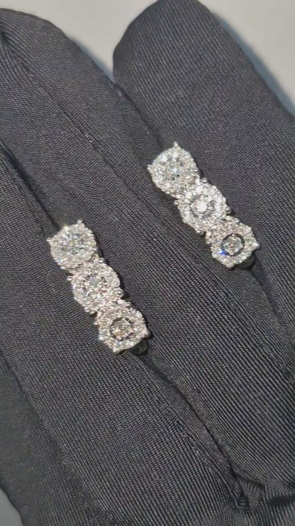 14K Diamond Earrings