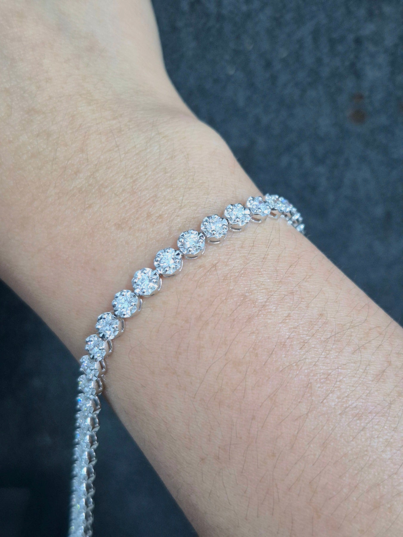 14K Diamond Tennis Bracelet