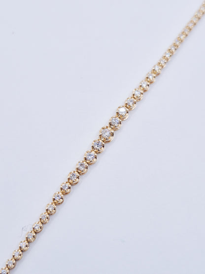 14K Diamond Tennis Bracelet