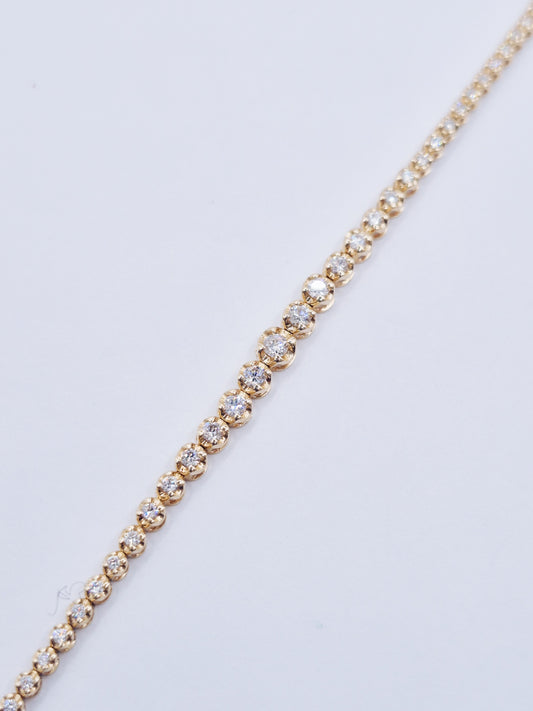 14K Diamond Tennis Bracelet