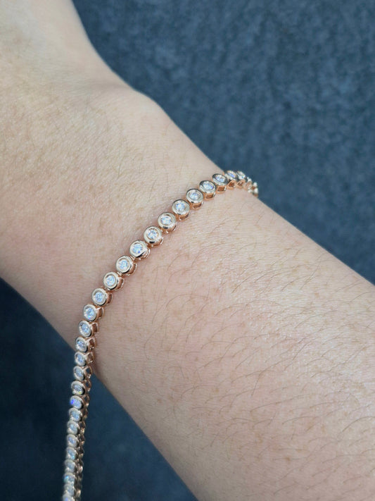 14K Diamond Tennis Bracelet