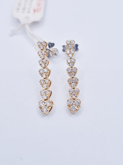 14K Diamond Earrings
