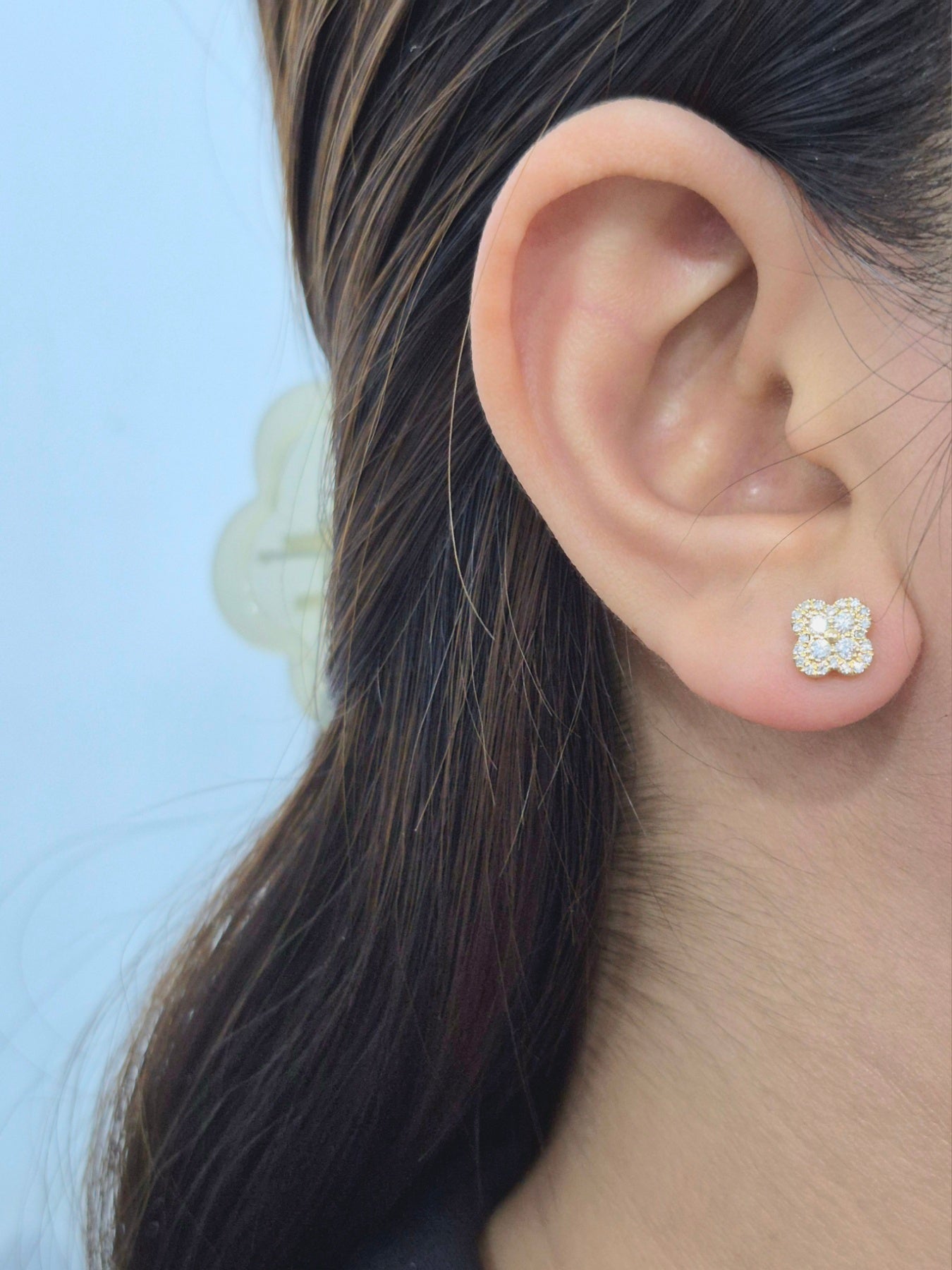 14K Diamond Earrings