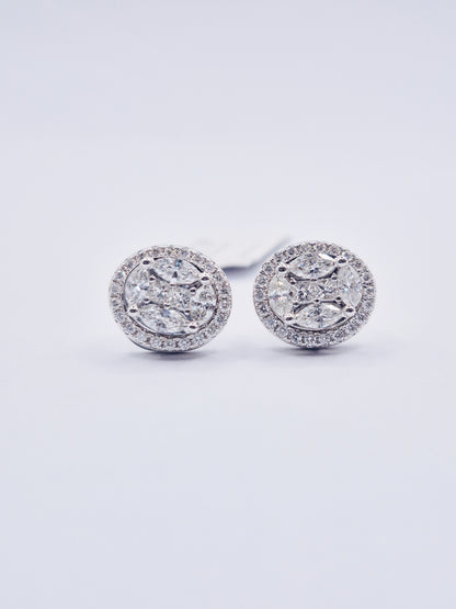 14K 2-Way Diamond Earrings