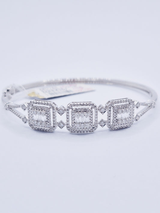 14K Diamond Bangle