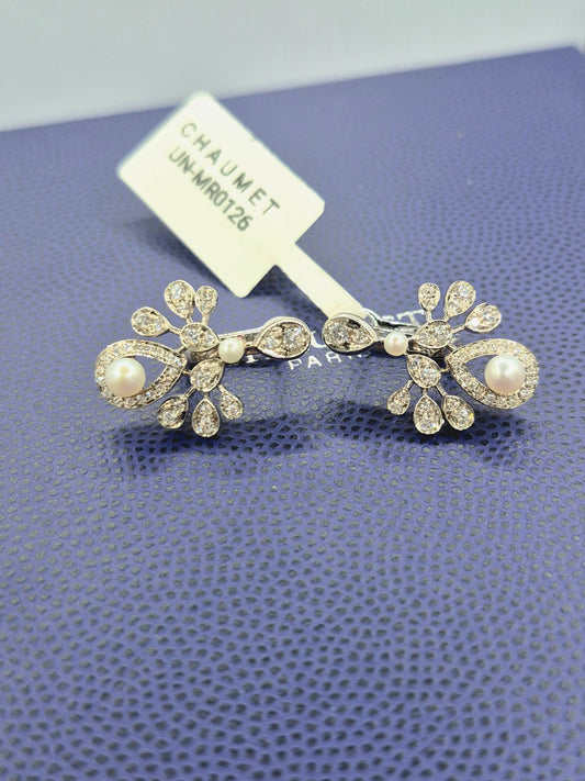18K HK Setting Diamond Earrings