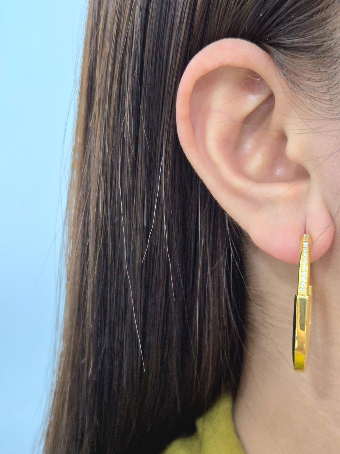 18K HK Setting Diamond Earrings