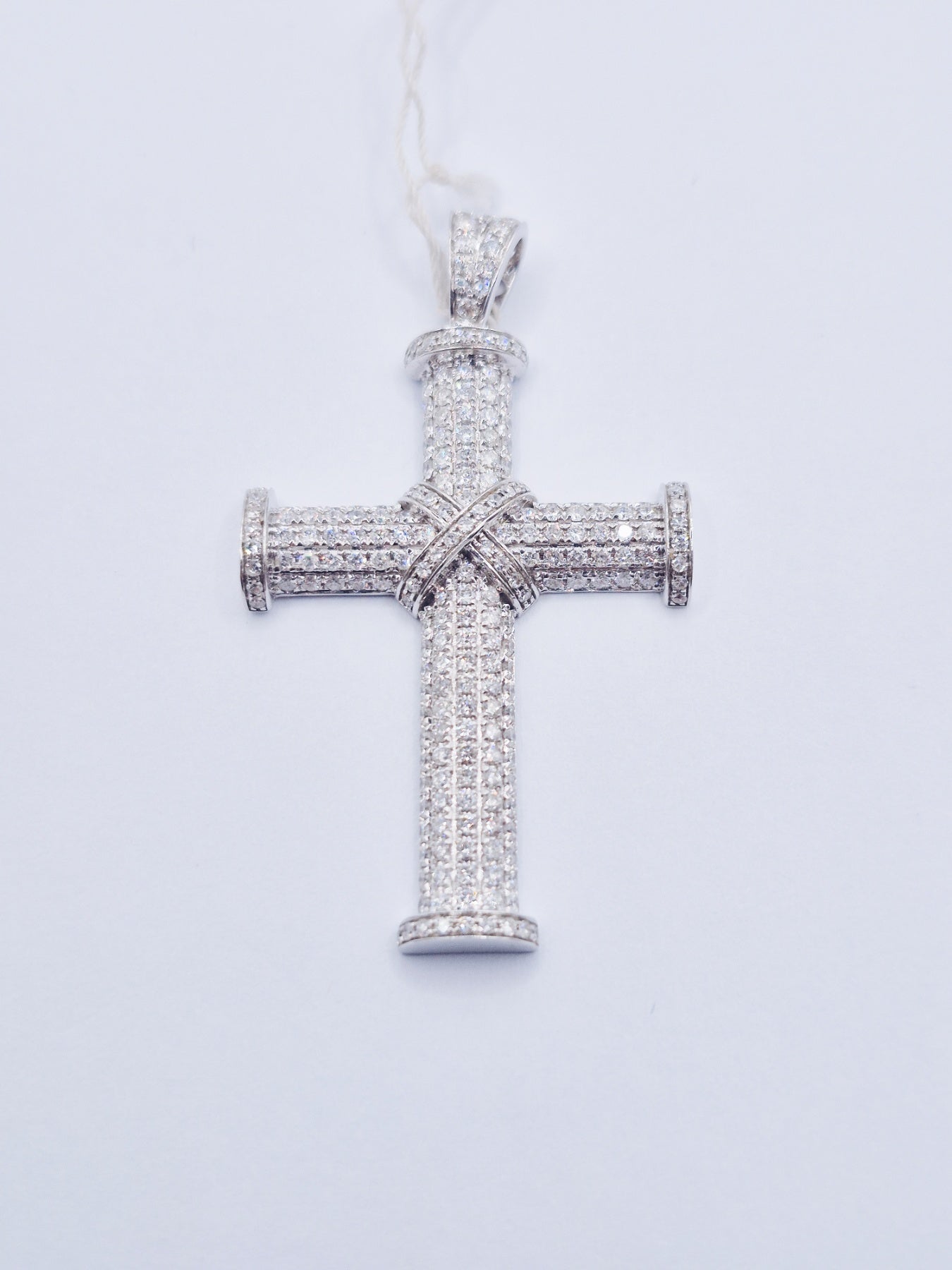 14K Cross Diamond Pendant